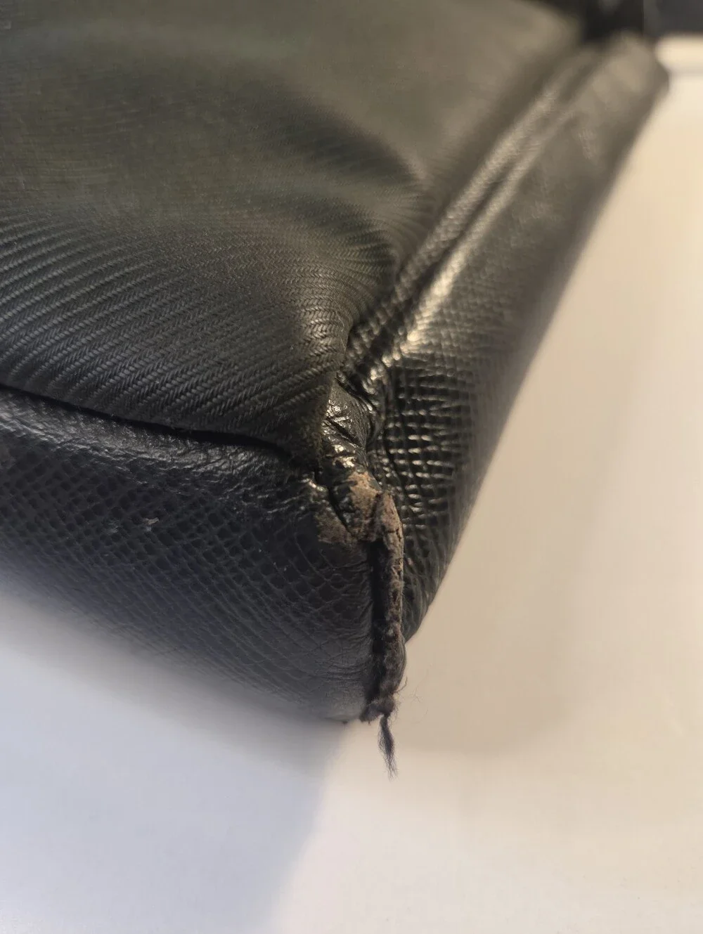 Louis Vuitton Messenger Bag From the 2003 CollectionBlack Taiga Leather